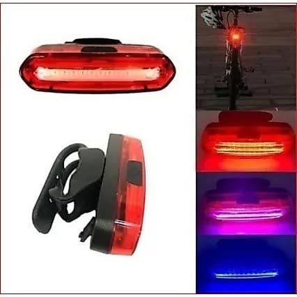 Farol bike traseiro Led Vermelho Roxo Pisca-pisca Usb Recarregável Para Bicicleta Lanterna Bike