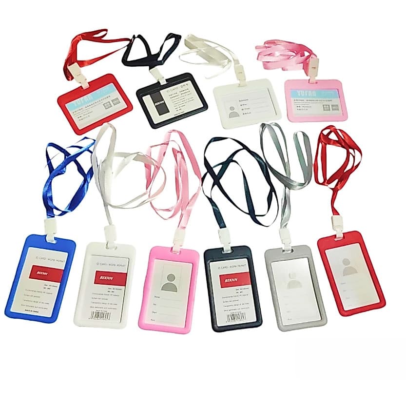 Porta Crachá 1 Cordão + 1uni Suporte para Cartão Bilhete Unico empresas