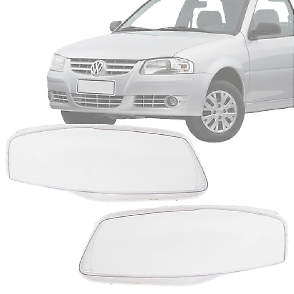 Par Lente Lisa Acrilico Farol Gol G4 2006 2007 A 2008