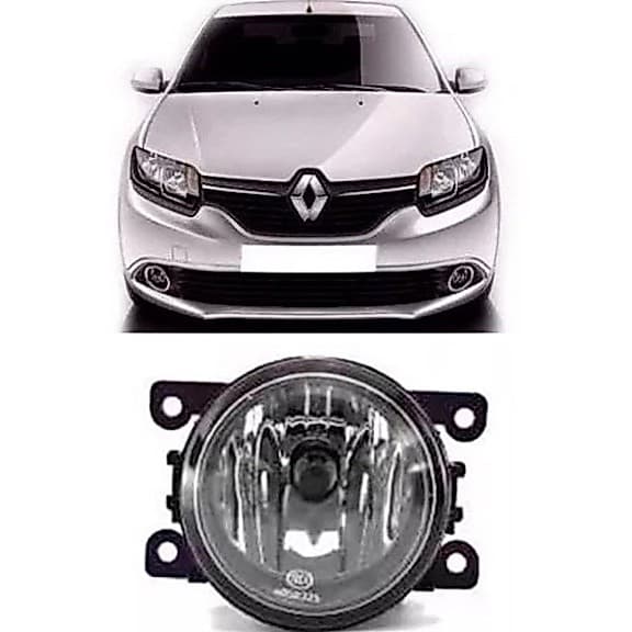 Farol Milha Sandero 2015 2016 2017 2018 2019 Lente De Vidro