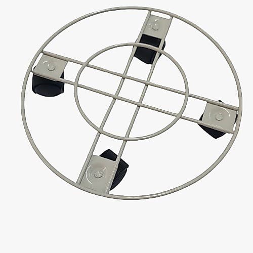 Base Suporte De Aço Com Rodinhas Para Vaso De Plantas 25cm