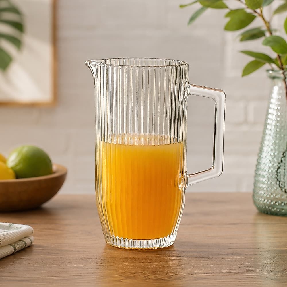 Jarra de Vidro Grafiatto Canelado para Suco 1,2 litros