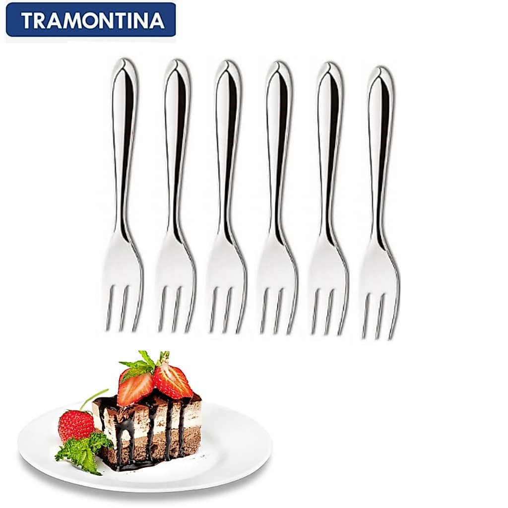 6 Garfo TortaTramontina Laguna em Aço Inox – Talheres Elegantes para sua Mesa! Compre Agora!