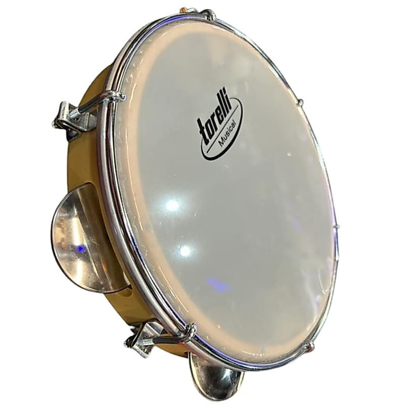 Pandeiro Torelli 08″ INJETADO NATURAL C/PELE LEITOSA TP809