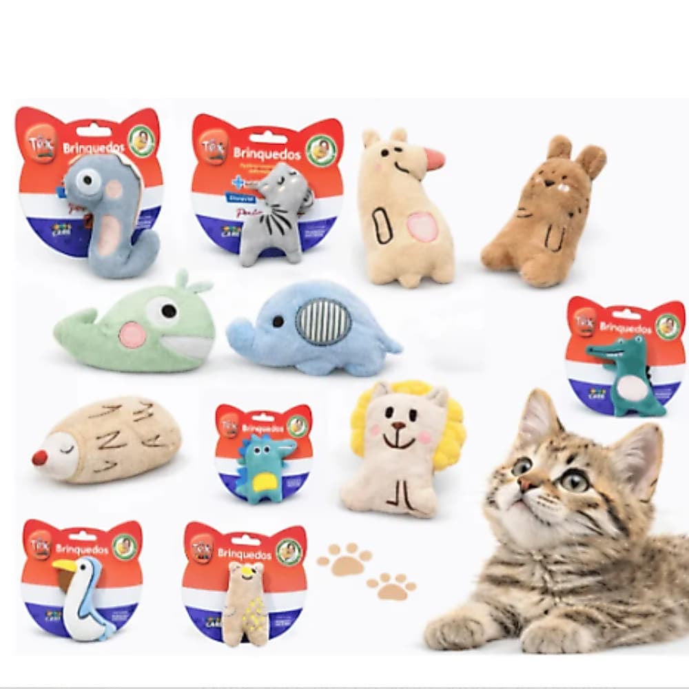 Brinquedo Interativo Para Gatos Pelúcia Sortida Com Catnip