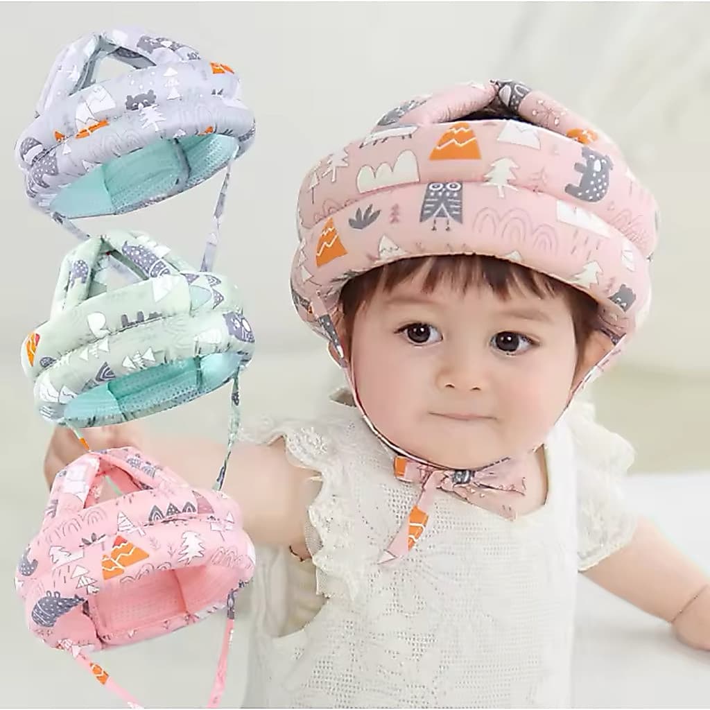 Capacete Segurança Proteção Cabeça Bebê Engatinhar Infantil