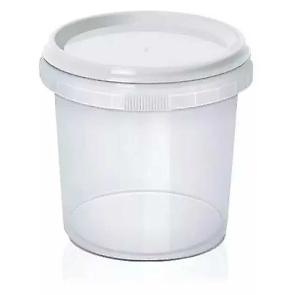 100~400 Potes Redondo com Lacre 220ml Bolo no Pote - Pote Plástico Premium Redondo