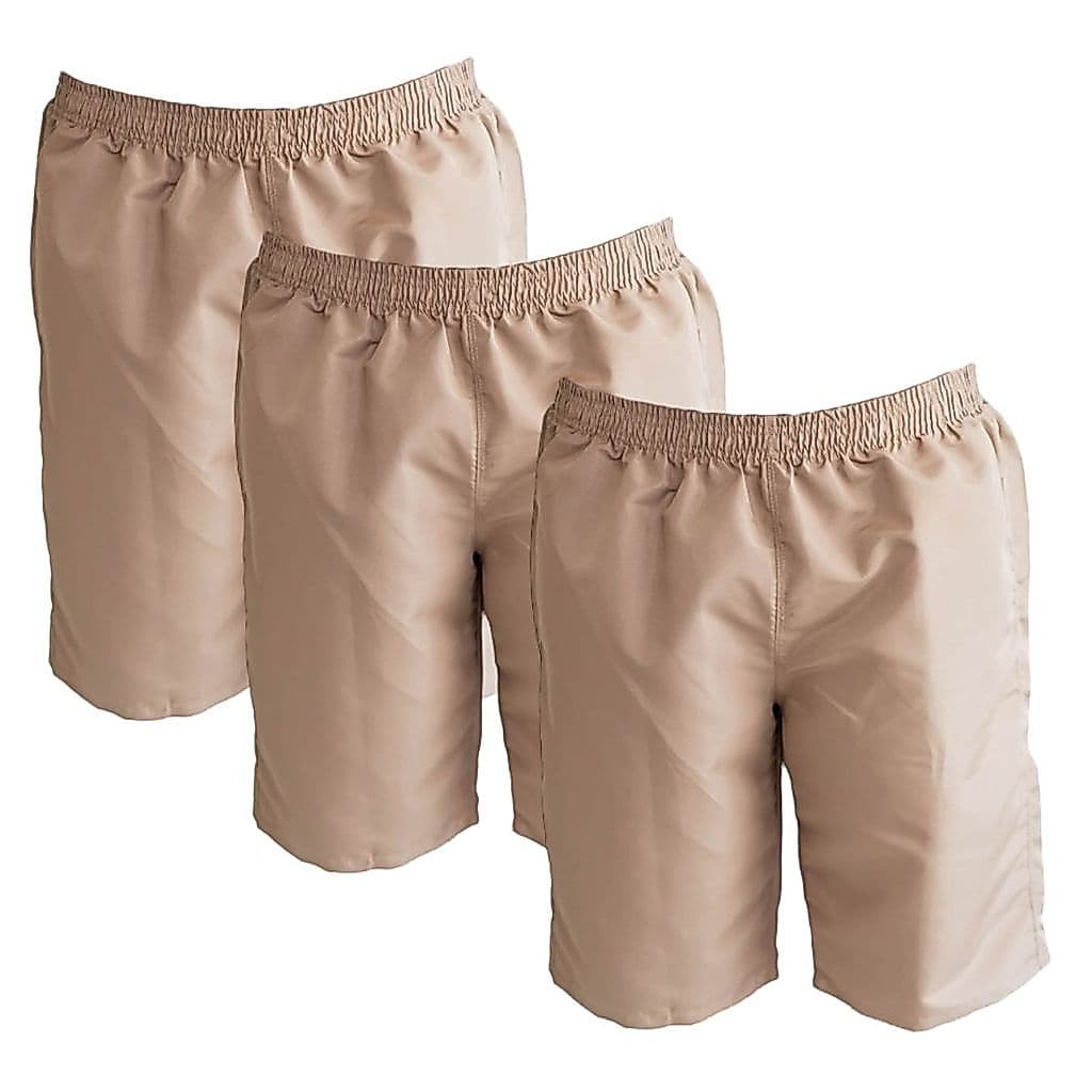 Kit 3 peças Bermudas Tactel /CDP/ Presídio Masculina / Caqui / Laranja
