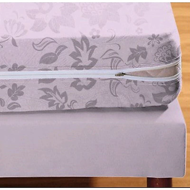 Capa de Colchão Solteiro Estampada Microfibra com Zíper