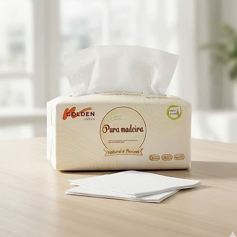 Lenço de Papel Facial 5 Camadas Extra Macio Alta Absorção Guardanapo Papel Higiênico em Folha Caixa Fácil de Puxar