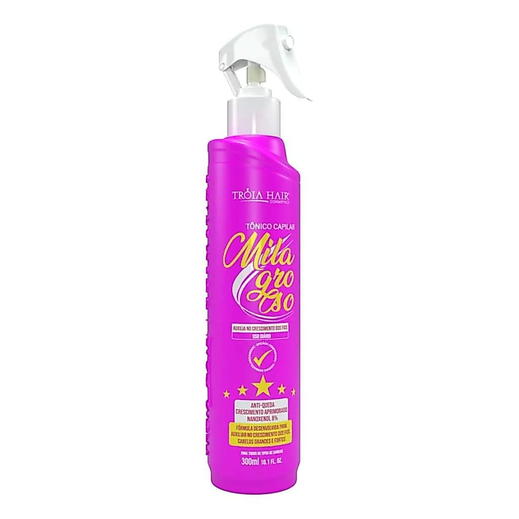 Tônico Milagroso P/ Crescimento Capilar 300ml - Tróia Hair