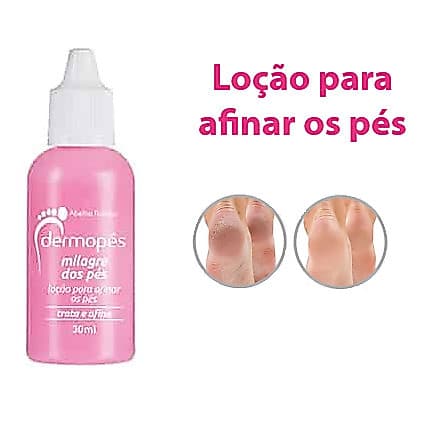 Loção Para Afinar Os Pés Milagres dos Pés - Dermopés Abelha Rainha 30ML