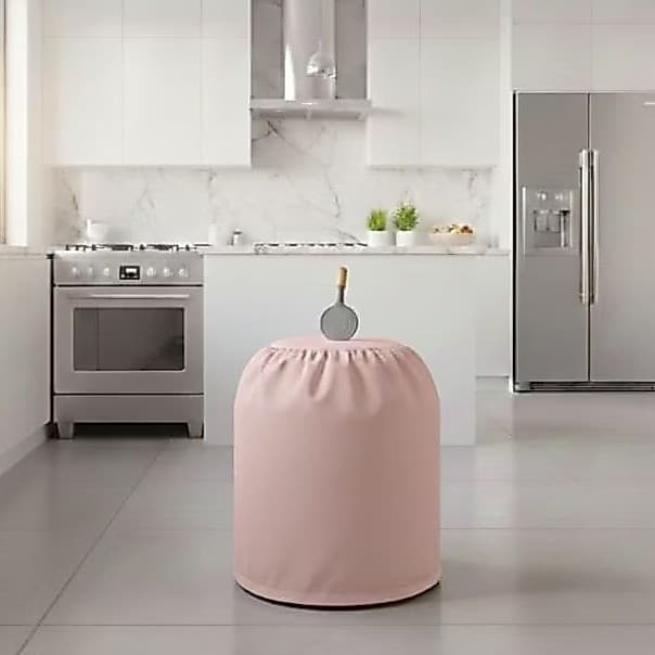 Capa Botijão Reforçada Rose Nude em Suede