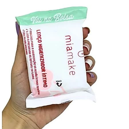 Lenço Higienizador íntimo Vai na Bolsa 42g Mia Make