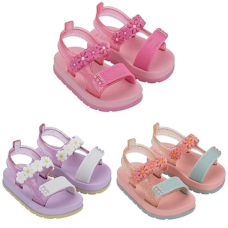 Sandália Papete Zaxynina 19348 Menina Casual Infantil Bloom Baby