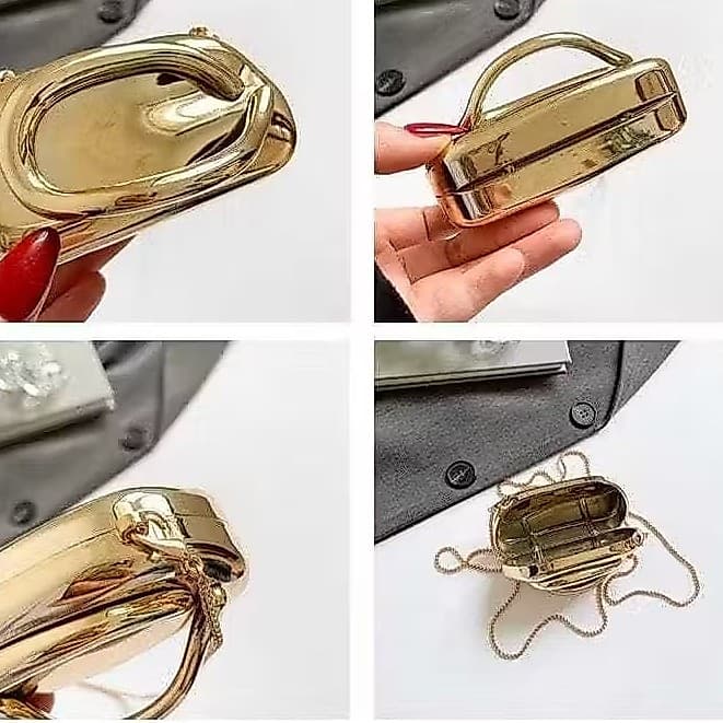 Bolsa Feminina mini clutch espelhada para look (NÃO CABE CELULAR)