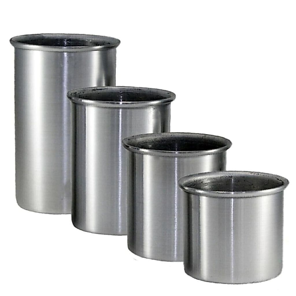 Kit 4 Formas de Alumínio Cilíndrico N°09 para Velas Artesanais