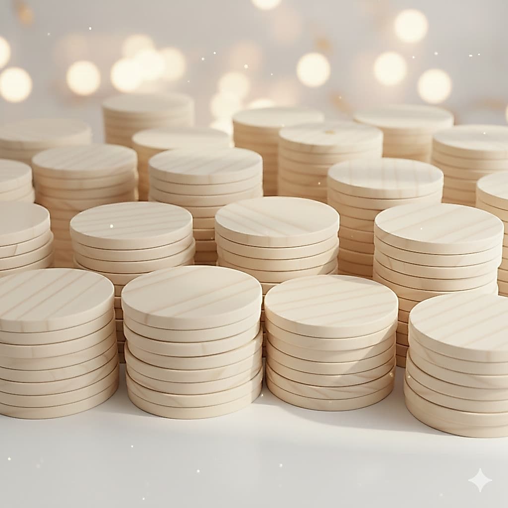 Tampas madeira pinus -PRONTA ENTREGA! Pote patê nadir velas