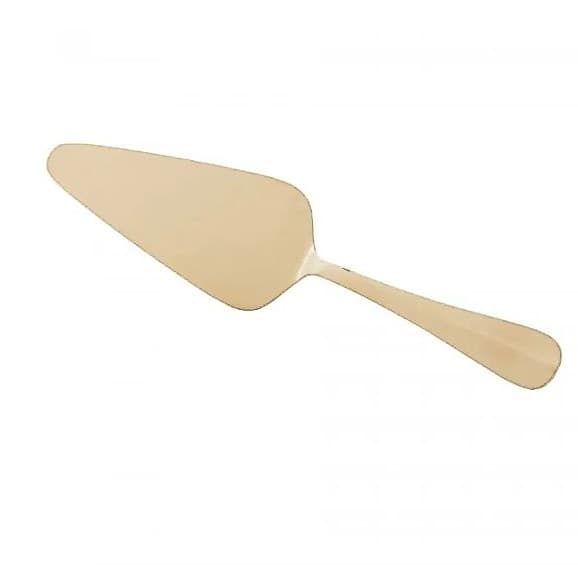 Espátula para Bolo Inox Dourada 25cm Positano Lyor - Pá para Servir Bolo