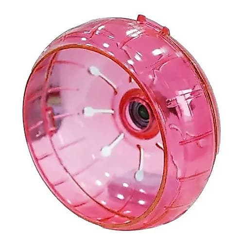 Rodinha Acrílica Para Hamster Vermelho Jel Plast Rosa