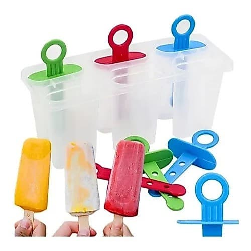 forma picolé sorvete criança bichinhos 3 cavidades