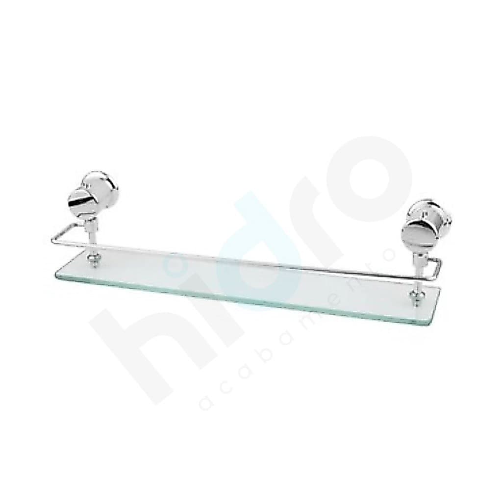 Porta Shampoo Grade Com Vidro(6mm) Reto 30x10 Luxo Para Banheiro