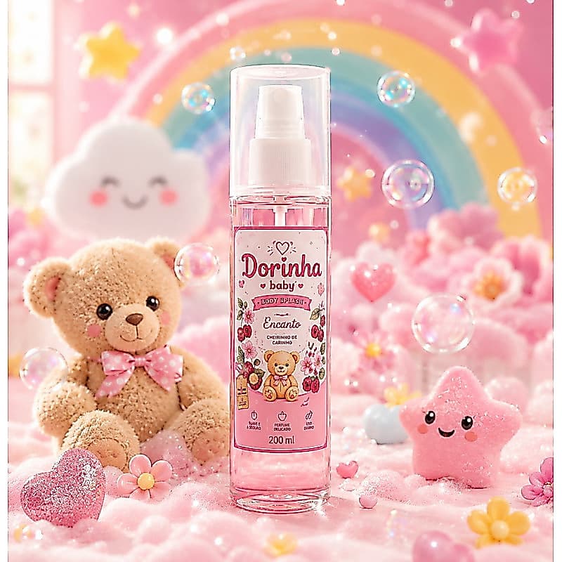 Body Splash Infantil Encanto Perfume Criança Menino Menina Suave Promoção Colonia Bebe (TERNURA)