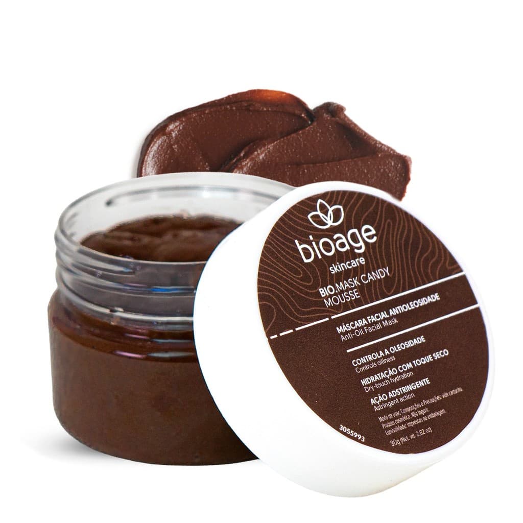 Máscara Facial Bioage Bio-Mask Candy Mousse 80g - Produtos Estéticos Faciais Refrescância e Calmante