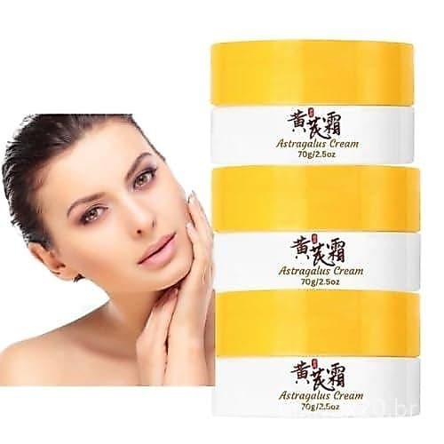 Creme Hidratante Emoliente de Astrágalo (3PCS), Creme para Linhas Finas, Firmador e Retardador do Envelhecimento da Pele
