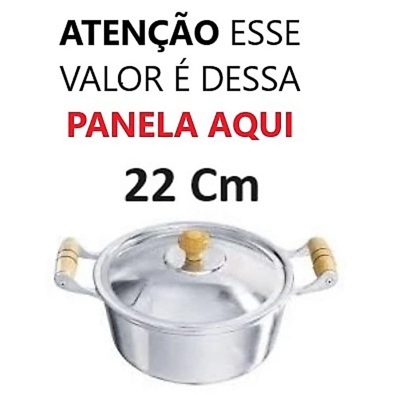 Jogo de Panelas Alumínio Batido Fundido Caçarolas 14 ao 20 jogo com 4 peças Polido