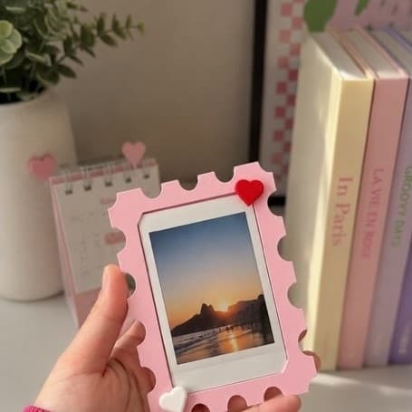 Ímã de Geladeira Porta Foto Personalizado Moldura Polaroid | Presente Criativo
