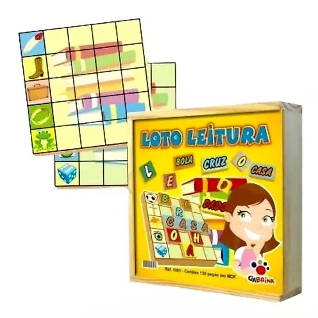 Loto Leitura 130 Peças em Madeira Ciabrink