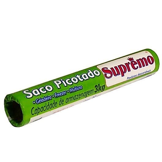 Kit 4 Rolos Saco Picotado 3 Kg Supremo 35x25cm Legumes Frutas