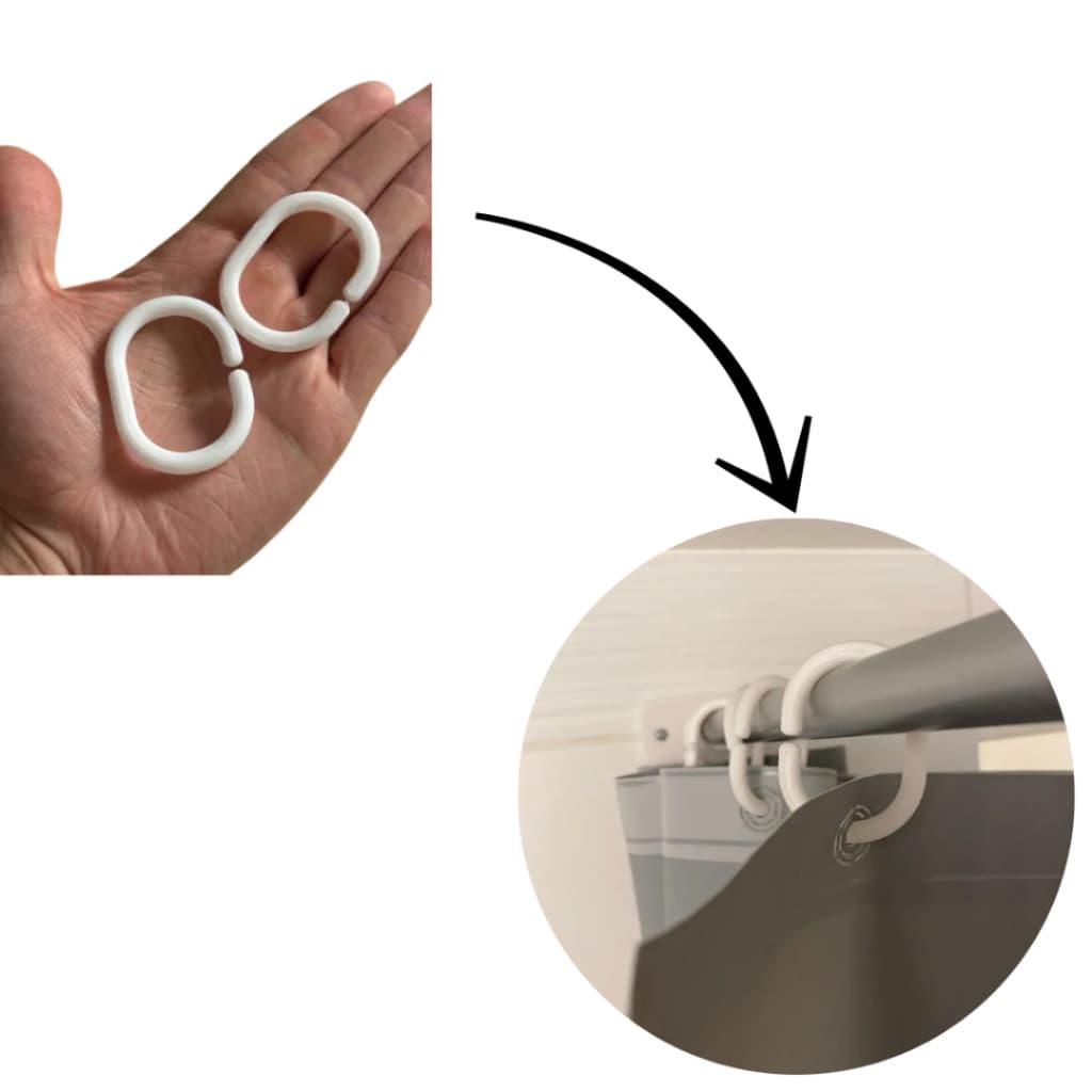 Argolas para Cortina de Box Banheiro – Kit Econômico com 7 ou 12 Unidades