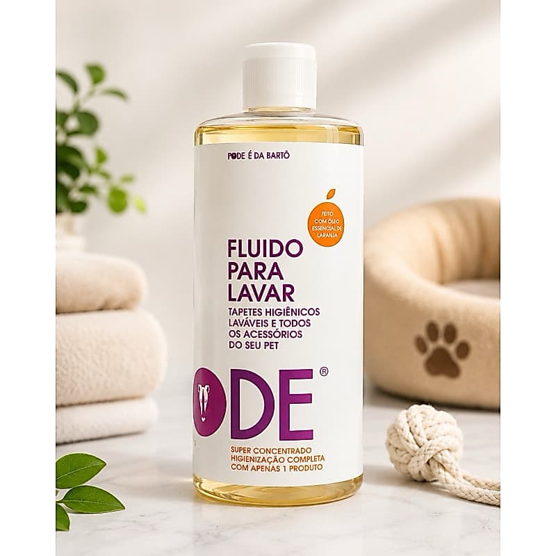 Sabão Fluido Higienizador Limpador Bartô Lava Tapete Pet 500ml  Elimina Odores Vegano
