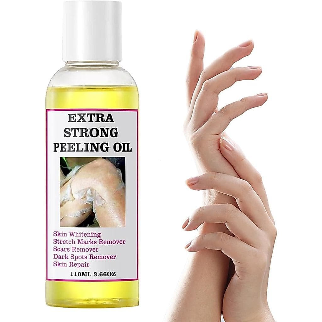 Óleo Esfoliante Amarelo para Pele Escura, Solução Esfoliante para Corpo, Mãos, Pés e Rosto, Todos os Tipos 5QWG