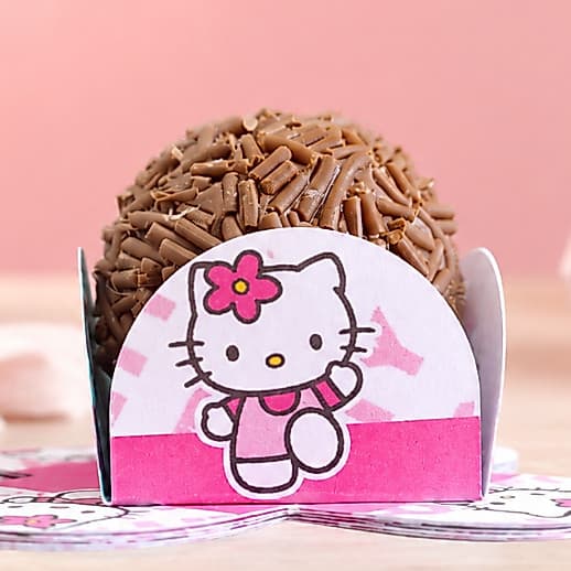 HELLO KITTY Forminhas 4 Pétalas Nº 6 para Doces Docinhos Festa Aniversário