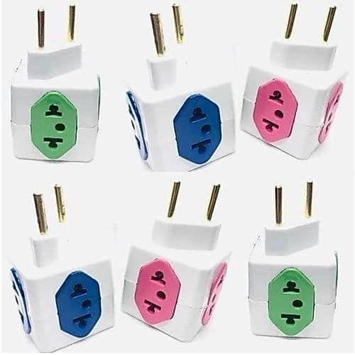 ADAPTADOR DE TOMADAS EM CUBO 10A COM 4 entradas BENJAMIN