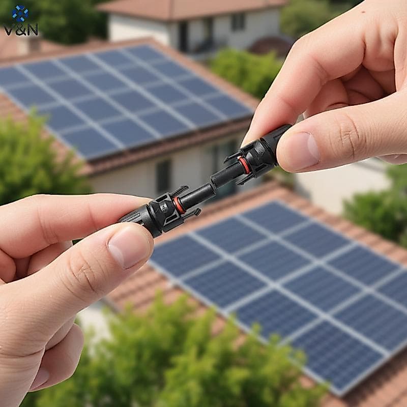 (V & N) 5 Pares/10 Conectores Fotovoltaicos IP67 Conector De Painel Solar À Prova D'água Macho E Fêmea 1000V 1500V Para