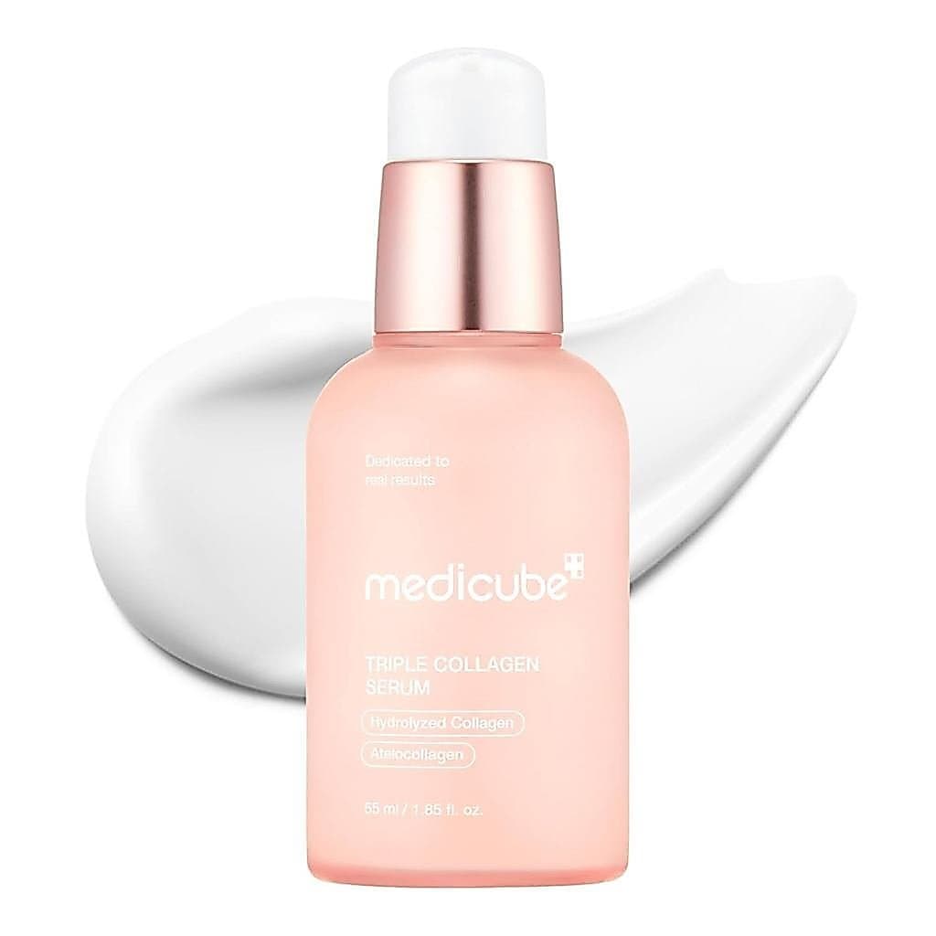 Sérum Triplo Colágeno Medicube 1.85 fl.oz - com Complexo de Colágeno Triplo para Nutrir a Pele Opaca - Sérum Leve, Conté