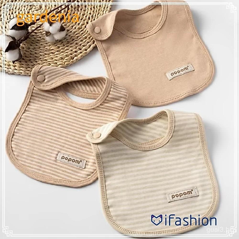 GARDENIA Babador com Lenço, Babadores de Bebê Laváveis de Dupla Camada, Acessórios de Algodão para Bebês