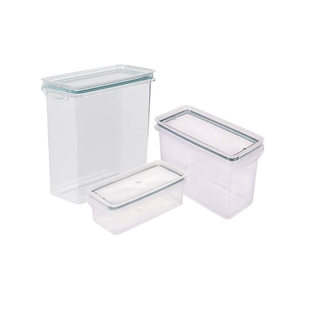 Pote porta mantimento trava mais vedação hermético Plasútil 890 ml 1,9 l 3 l