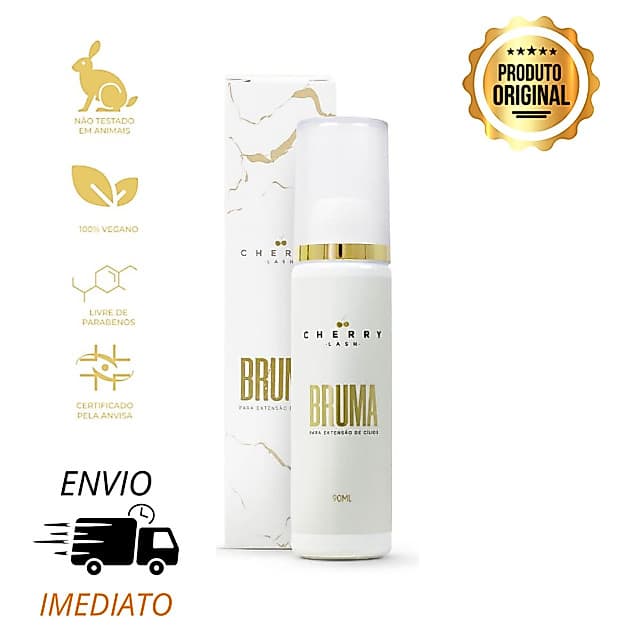 Bruma Aceleradora 90ml Para Extensão De Cílios CHERRY Lash Com ANVISA