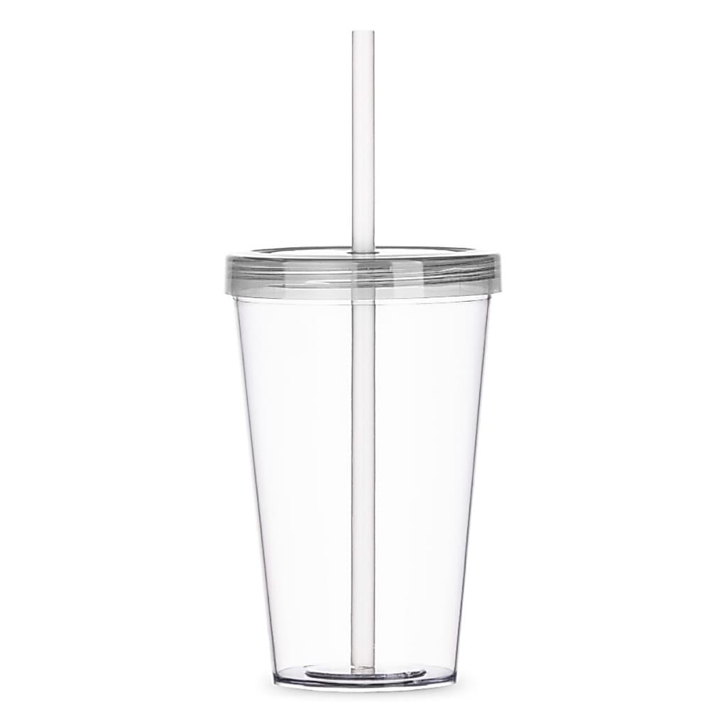 Copo Parede Dupla 540ml Térmico Reutilizável Acrílico