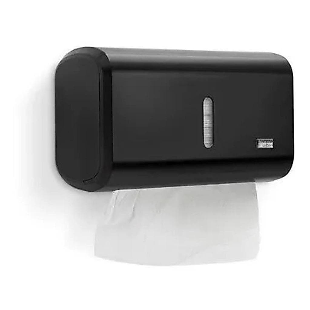 Porta Papel Toalha  Interfolha Compacto Dispenser Papeleira Premisse Preto