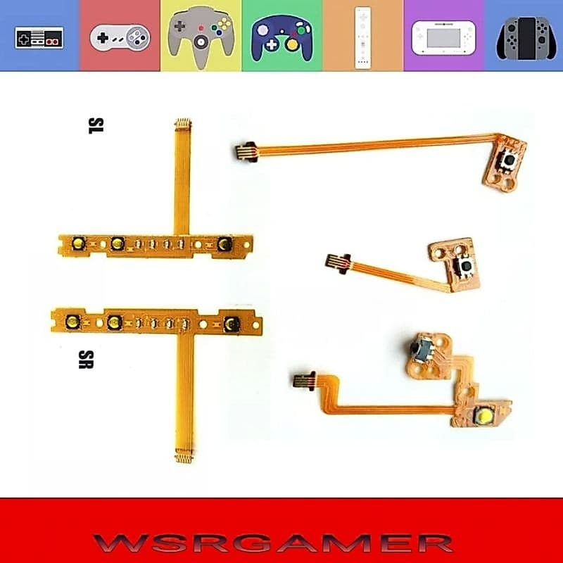 Cabo flat flex (SR, SL, ZR, ZL, R ou L) joy-con Nintendo Switch Conector