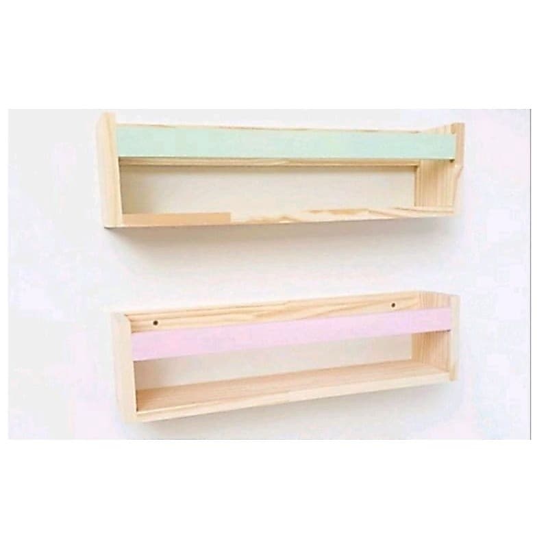 kit 2 Prateleiras para Livros, Bonecas decoração Multiuso 50cm ou 60cm