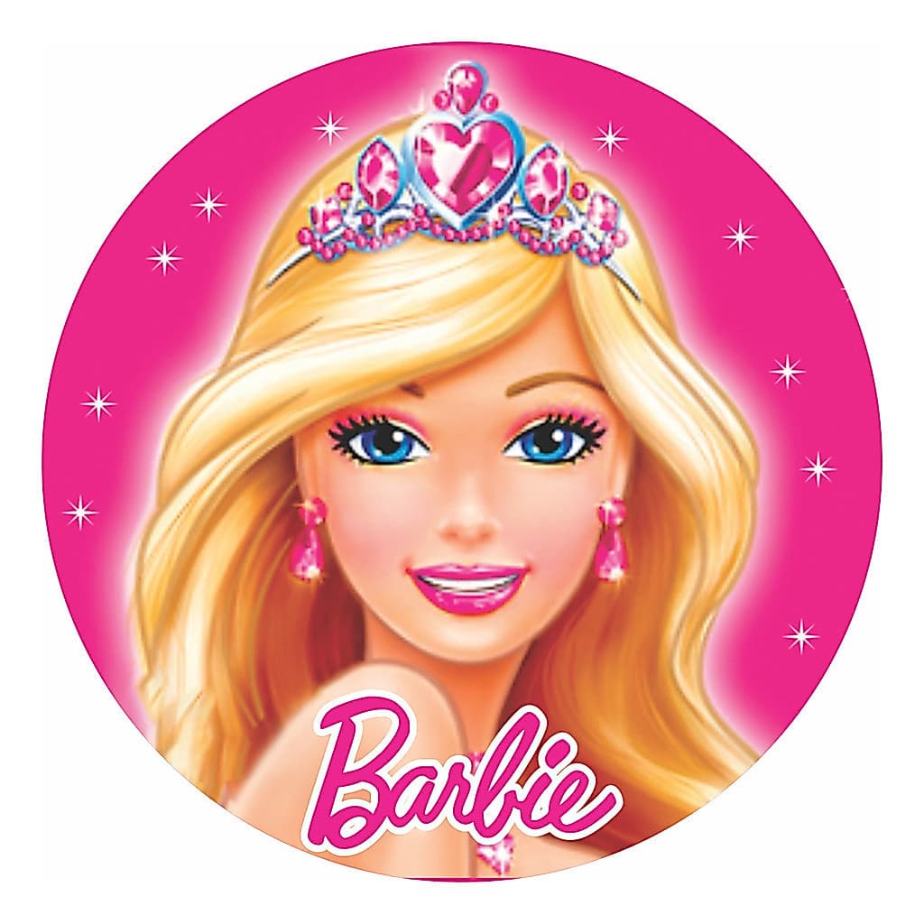 Painel Redondo Tecido Sublimado Barbie 1,5 De Diam