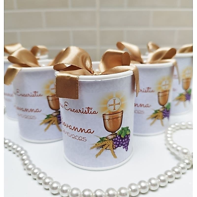 Tubolatas 7 x 6 Primeira Eucaristia Batizado Lembrancinha Personalizada Primeira Comunhão