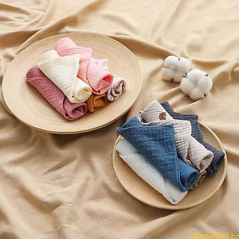 Lenços Toalhas Lenço Mão Banho Para Bebês